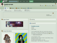 Tablet Screenshot of kadajincarnate.deviantart.com