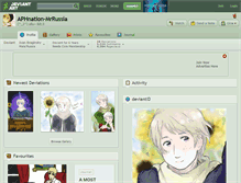 Tablet Screenshot of aphnation-mrrussia.deviantart.com