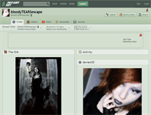 Tablet Screenshot of bloodytearsescape.deviantart.com