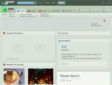Tablet Screenshot of mojh.deviantart.com