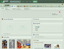 Tablet Screenshot of caregar.deviantart.com