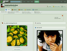 Tablet Screenshot of elephantbraindose.deviantart.com