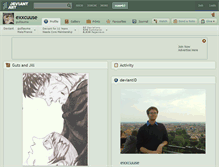 Tablet Screenshot of exxcuuse.deviantart.com