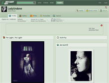 Tablet Screenshot of ladyundone.deviantart.com
