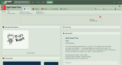 Desktop Screenshot of matt-dead-tree.deviantart.com