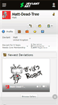 Mobile Screenshot of matt-dead-tree.deviantart.com