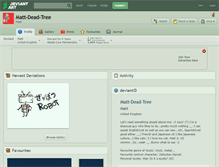 Tablet Screenshot of matt-dead-tree.deviantart.com