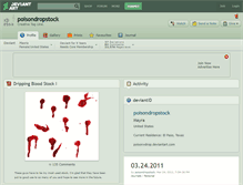 Tablet Screenshot of poisondropstock.deviantart.com