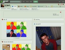 Tablet Screenshot of dridgett.deviantart.com