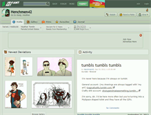 Tablet Screenshot of henchmen42.deviantart.com