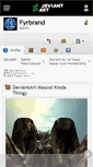 Mobile Screenshot of fyrbrand.deviantart.com
