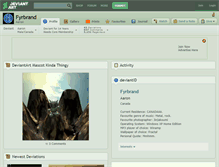 Tablet Screenshot of fyrbrand.deviantart.com
