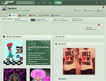 Tablet Screenshot of dameco.deviantart.com