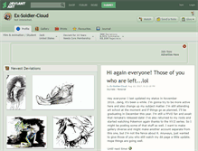 Tablet Screenshot of ex-soldier-cloud.deviantart.com