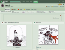 Tablet Screenshot of blazewb.deviantart.com
