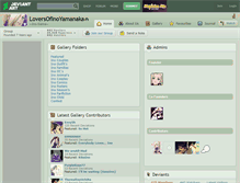 Tablet Screenshot of loversofinoyamanaka.deviantart.com