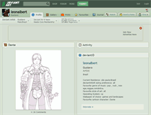 Tablet Screenshot of leonalbert.deviantart.com