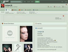 Tablet Screenshot of juniper28.deviantart.com