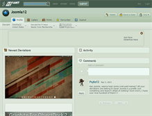 Tablet Screenshot of joomla12.deviantart.com