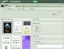 Tablet Screenshot of cinim.deviantart.com