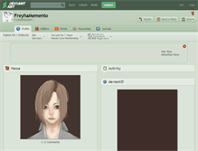 Tablet Screenshot of freyhamemento.deviantart.com