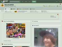 Tablet Screenshot of nexussurfer.deviantart.com