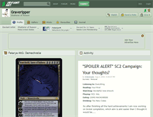 Tablet Screenshot of graveripper.deviantart.com