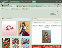 Tablet Screenshot of draketi.deviantart.com