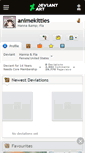 Mobile Screenshot of animekitties.deviantart.com