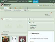 Tablet Screenshot of animekitties.deviantart.com