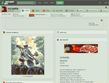 Tablet Screenshot of mj-battle.deviantart.com
