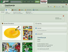 Tablet Screenshot of cesarhuacuja.deviantart.com