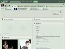 Tablet Screenshot of larii-ysa.deviantart.com