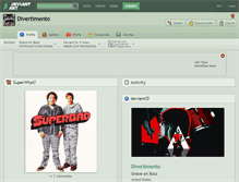 Tablet Screenshot of divertimento.deviantart.com