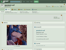 Tablet Screenshot of grassland-wolf.deviantart.com