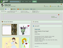 Tablet Screenshot of hakuyuki.deviantart.com