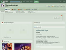 Tablet Screenshot of fallen-anime-angel.deviantart.com