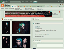 Tablet Screenshot of abattoir.deviantart.com
