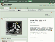 Tablet Screenshot of latent-ookami.deviantart.com
