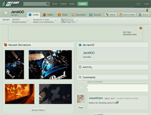 Tablet Screenshot of jenmoo.deviantart.com