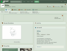 Tablet Screenshot of nhilus.deviantart.com