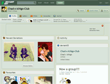 Tablet Screenshot of chad-x-ichigo-club.deviantart.com