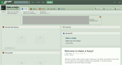 Desktop Screenshot of make-a-kaiju.deviantart.com