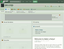 Tablet Screenshot of make-a-kaiju.deviantart.com