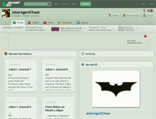 Tablet Screenshot of jokeragentchaos.deviantart.com