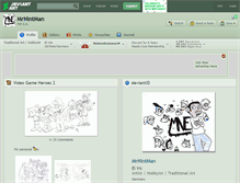 Tablet Screenshot of mrnintman.deviantart.com