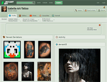 Tablet Screenshot of izabella-art-tattoo.deviantart.com