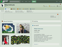 Tablet Screenshot of nicky-loves-you.deviantart.com