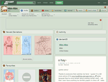 Tablet Screenshot of nim-nim.deviantart.com