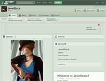 Tablet Screenshot of jewelstock.deviantart.com